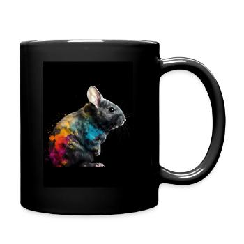 Chinchilla Colorful - Tasse einfarbig - Schwarz - Rechts
