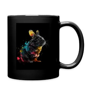 Chinchilla Colorful - Tasse einfarbig - Schwarz - Rechts