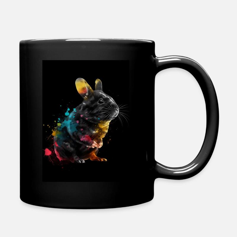 Chinchilla Colorful - Tasse einfarbig - Schwarz