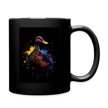 Duck Colorful - Tasse einfarbig - Schwarz - Rechts