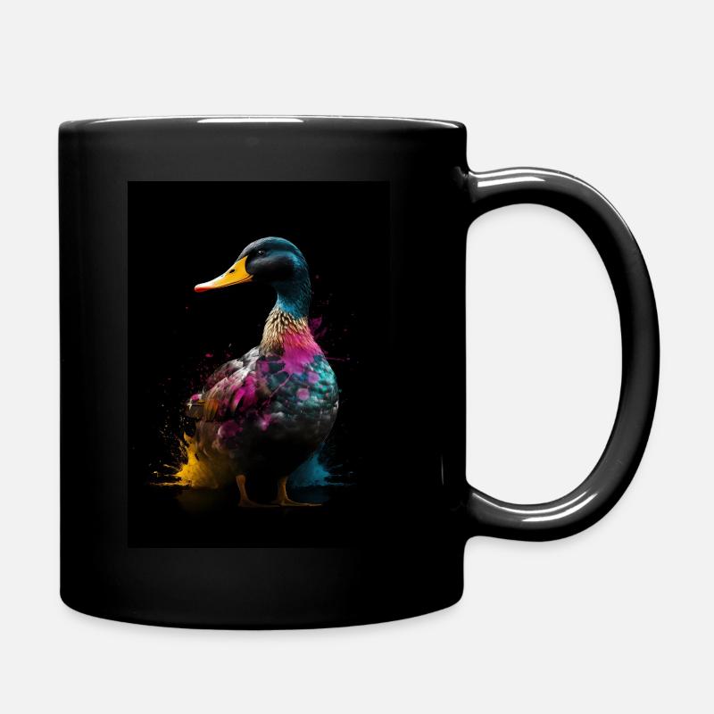 Duck Colorful - Tasse einfarbig - Schwarz