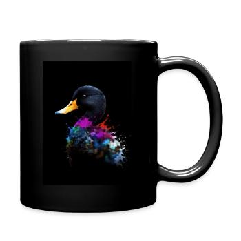 Duck Colorful - Tasse einfarbig - Schwarz - Rechts