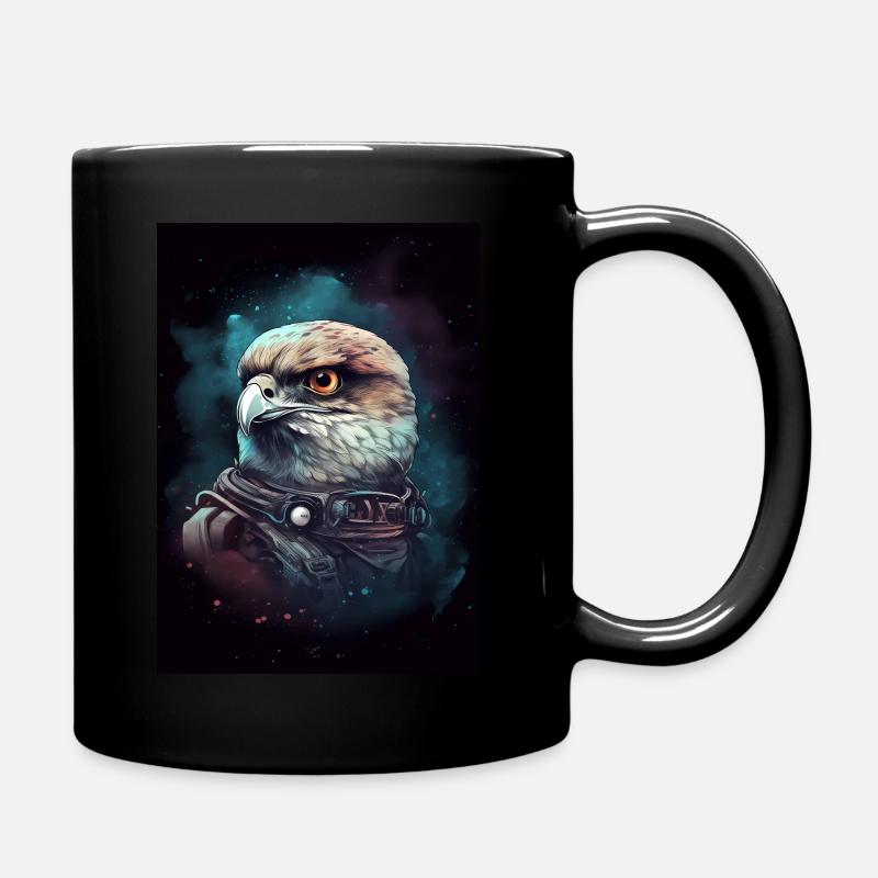 Falcon Astronaut Falconeer - Tasse einfarbig - Schwarz