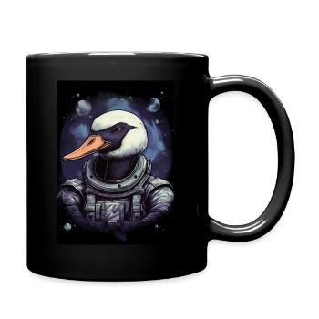 Goose Astronau - Tasse einfarbig - Schwarz - Rechts