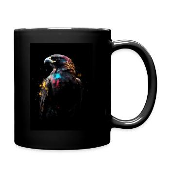 Falcon Colorful Falconeer - Tasse einfarbig - Schwarz - Rechts