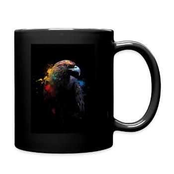 Falcon Colorful Falconeer - Tasse einfarbig - Schwarz - Rechts