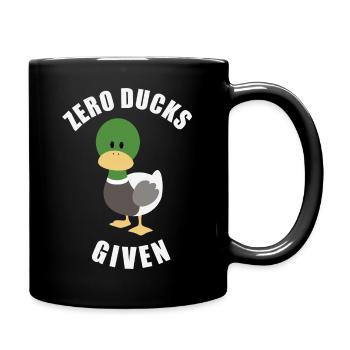 Zero Ducks Given Ente - Tasse einfarbig - Schwarz - Rechts