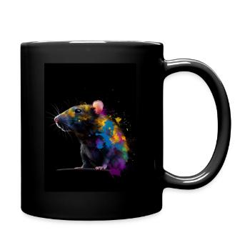 Rat Colorful - Tasse einfarbig - Schwarz - Rechts