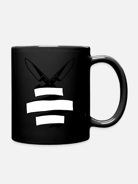 Cook personal knives - Full Colour Mug - black