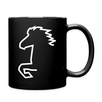 Cheval islandais - Mug uni - noir - Droite