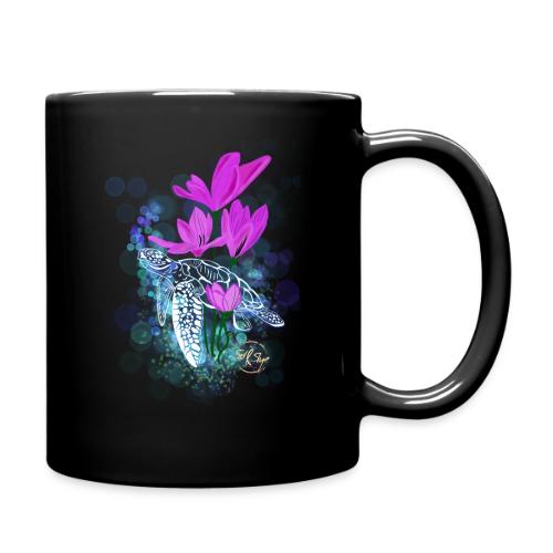 Wunderschöne Schildkröte auf Wasserpflanzen - Tasse einfarbig