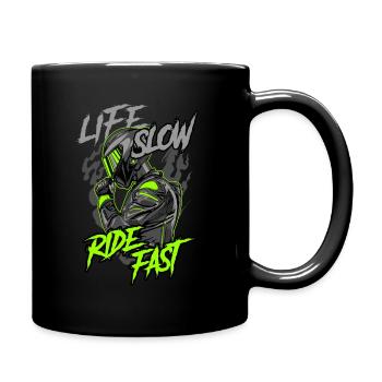 Ride Fast ! - Mug uni - noir - Droite