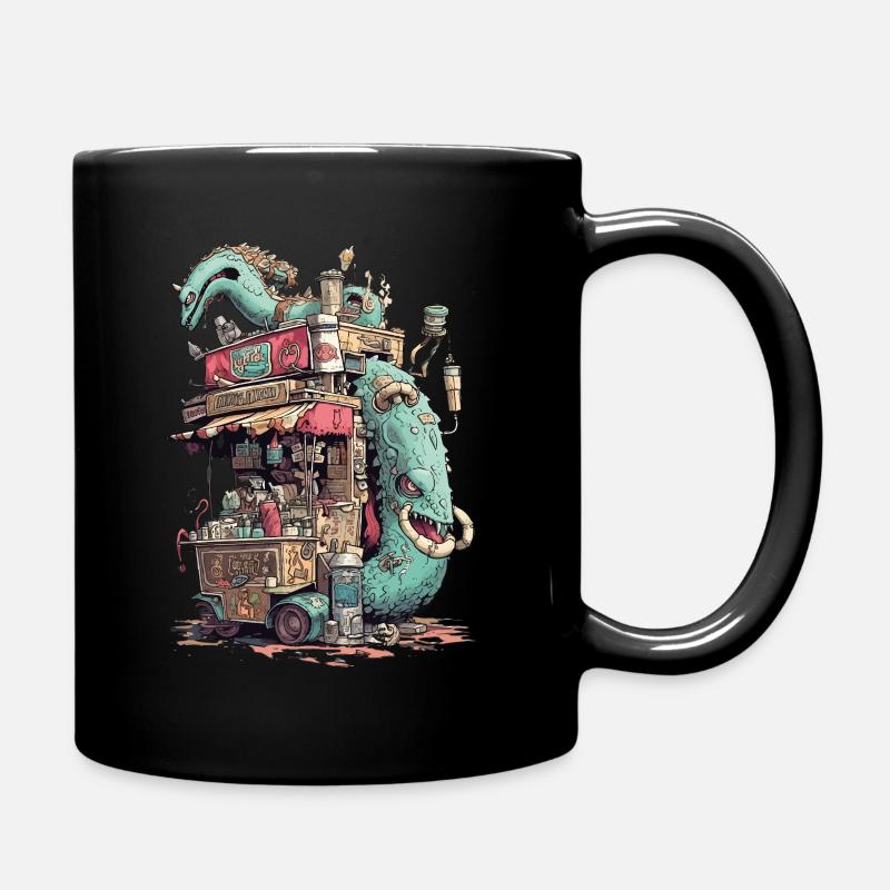 Stand de restauration rapide des jumeaux monstres - Mug uni - noir