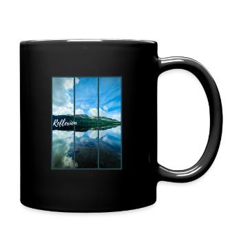 Photographie et reflexion - Mug uni - noir - Droite