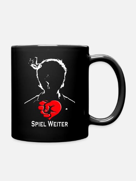 Spiel Weiter Grafik - Full Colour Mug - black