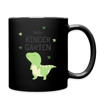 Hello Kindergarten - Tasse einfarbig - Schwarz - Rechts