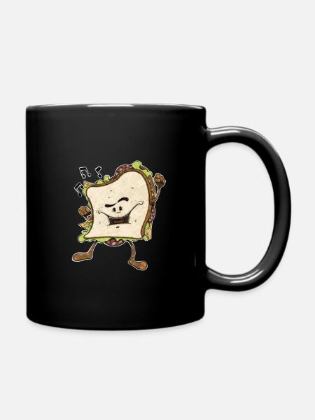 Sandwich-Tanz - Tasse einfarbig - Schwarz