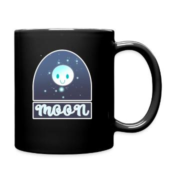 Moon Full Moon - Full Colour Mug - black - Right