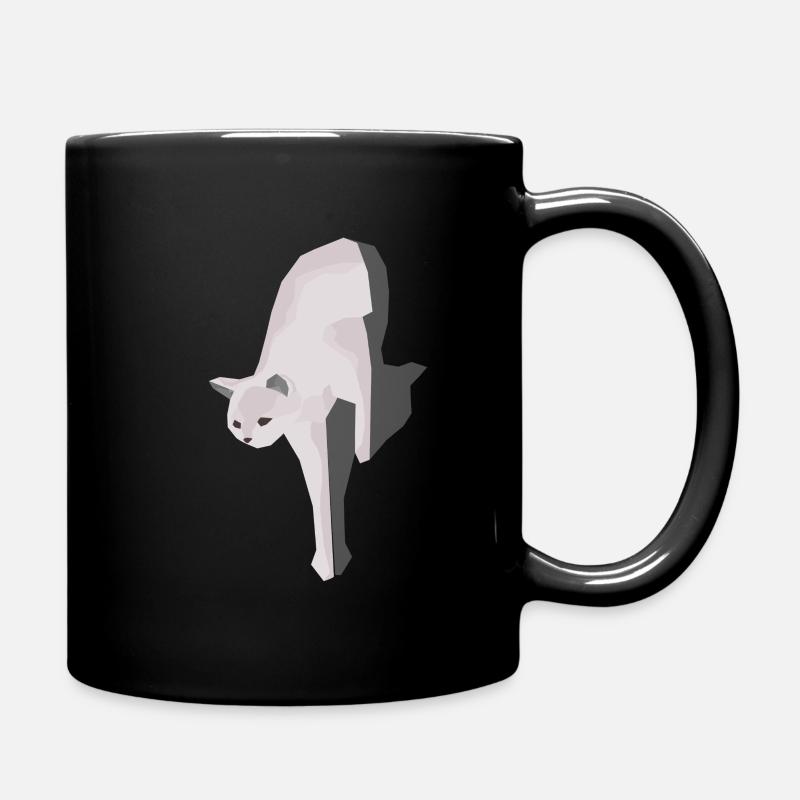 Katze - Tasse einfarbig - Schwarz