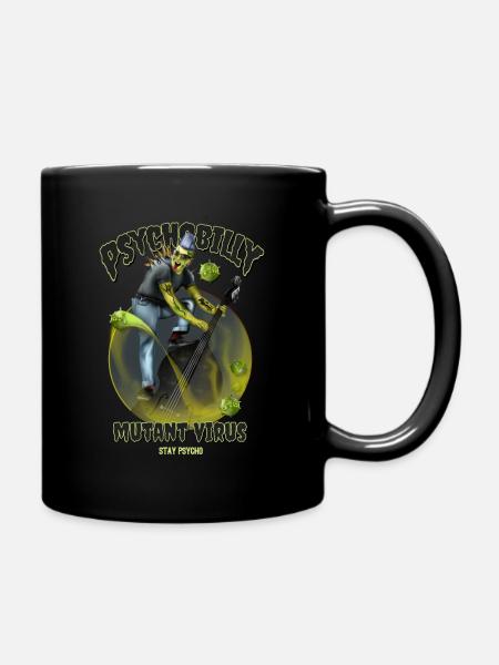 Psychobilly Mutant Virus - Mug uni - noir