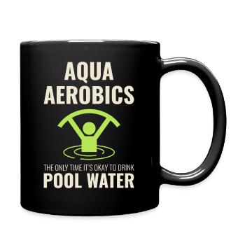 Water Aerobics Aquatic fitness Aqua Exercise - Full Colour Mug - black - Right