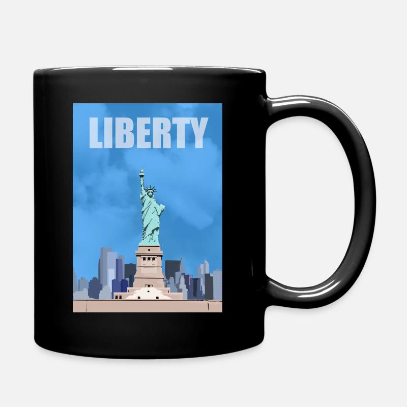 statue de la liberté - Mug uni - noir