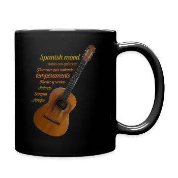 Spanische Stimmung - Tasse einfarbig - Schwarz - Rechts