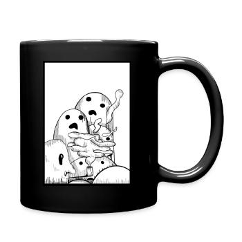 Inbetween - Tasse einfarbig - Schwarz - Rechts