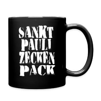St. Pauli Zecken Pack - Tasse einfarbig - Schwarz - Rechts