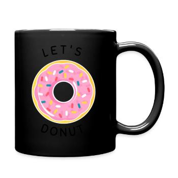 Lets Donut - Full Colour Mug - black - Right