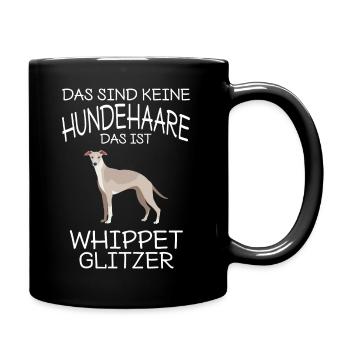 Whippet Hundehalter Das Ist Whippet Glitzer - Tasse einfarbig - Schwarz - Rechts