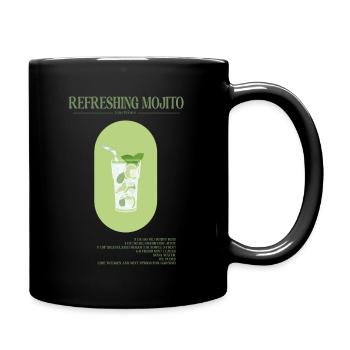 Mojito Cocktail - Full Colour Mug - black - Right