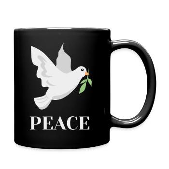 Peace Dove of Peace - Full Colour Mug - black - Right