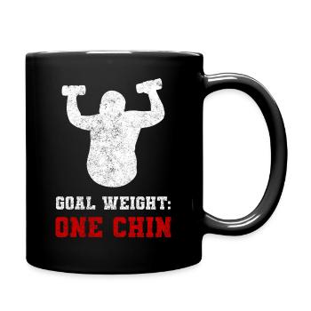Motivationsfitness Fitnesstrainer - Tasse einfarbig - Schwarz - Rechts