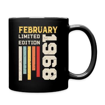 Février 1968 - Cadeau anniversaire Février 1968 - Mug uni - noir - Droite