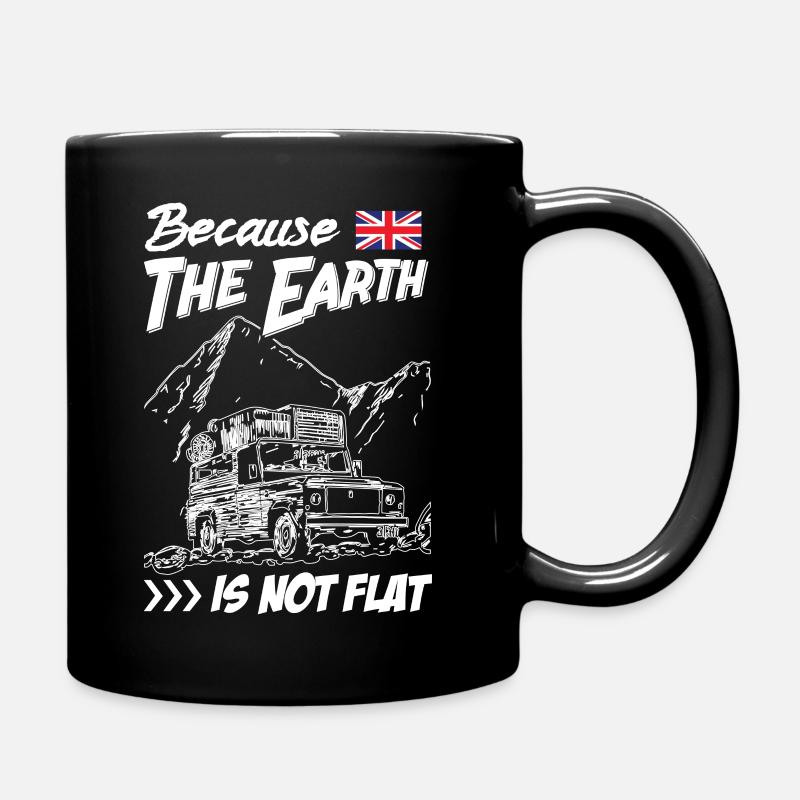 Landy because The Earth Is Not Flat - Full Colour Mug - black