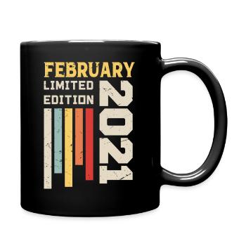 Février 2021 - Cadeau anniversaire Février 2021 - Mug uni - noir - Droite