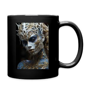 female phantom - Tasse einfarbig - Schwarz - Rechts