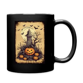 Halloween themed - Full Colour Mug - black - Right