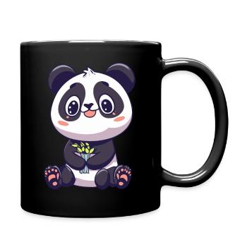 Cute Panda - Full Colour Mug - black - Right