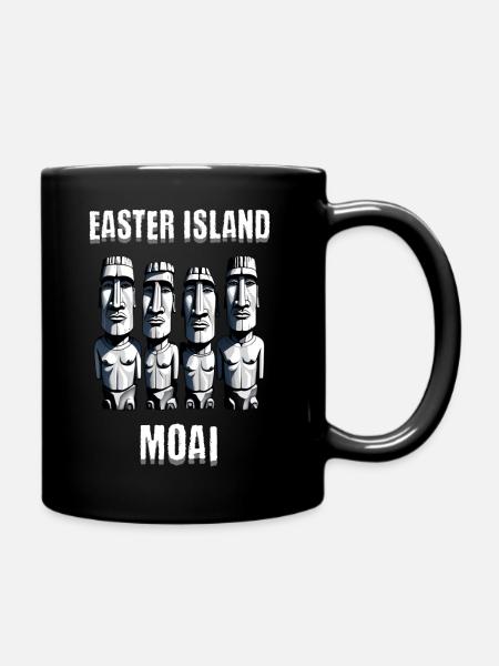 Têtes de l’île de Pâques - Mug uni - noir