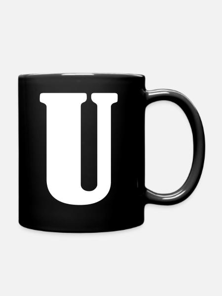 U - Mug uni - noir