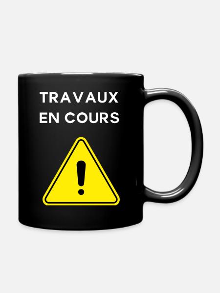 Travaux en cours - Mug uni - noir