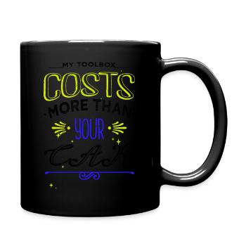 funny bday birthday sayings cool technician - Tasse einfarbig - Schwarz - Rechts