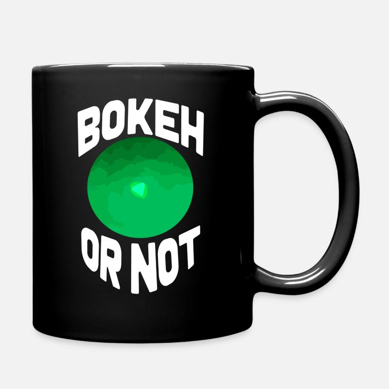 Bokeh or not - Blanc - Mug uni - noir