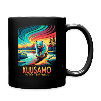 Kuusamo Finland Into The Wild - Full Colour Mug - black - Right