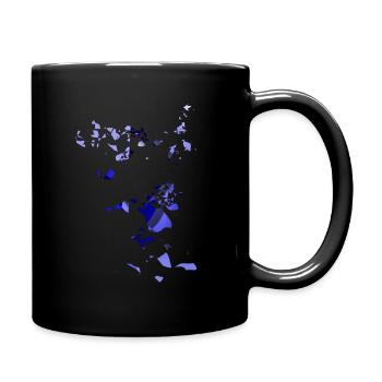 Abstrackt - Tasse einfarbig - Schwarz - Rechts