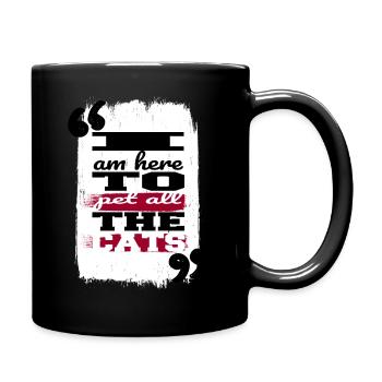 Animal House Cat Pet Lover Animals Anniversary - Full Colour Mug - black - Right