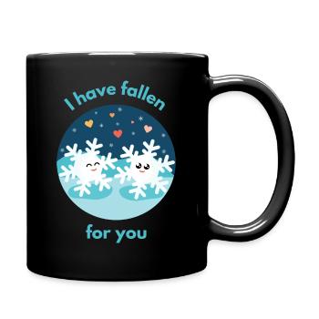 Je suis tombée amoureuse de toi - Mug uni - noir - Droite