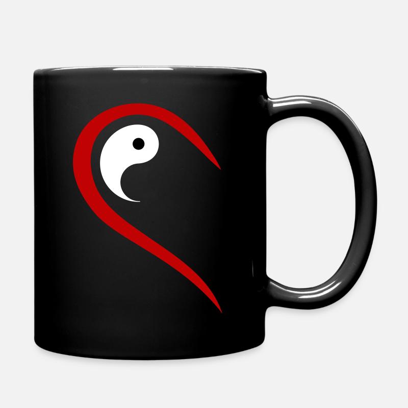 Half Heart Yang cherche un partenaire Yin pour la Saint-Valentin - Mug uni - noir